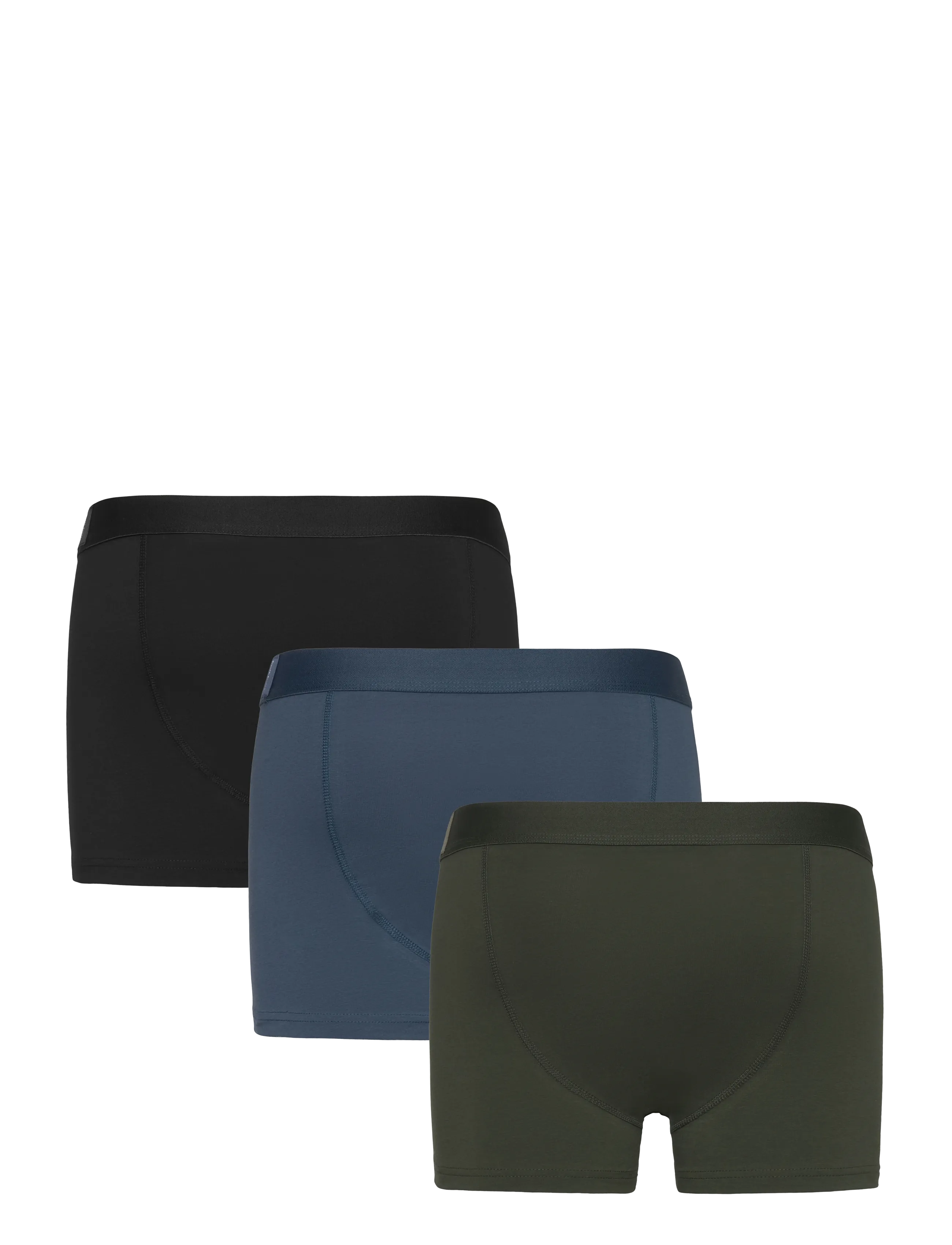 Bread & Boxers - 3-pack boxer brief mixed color - unterhosen im multipack - atlantic blue, deep forest, black - 1
