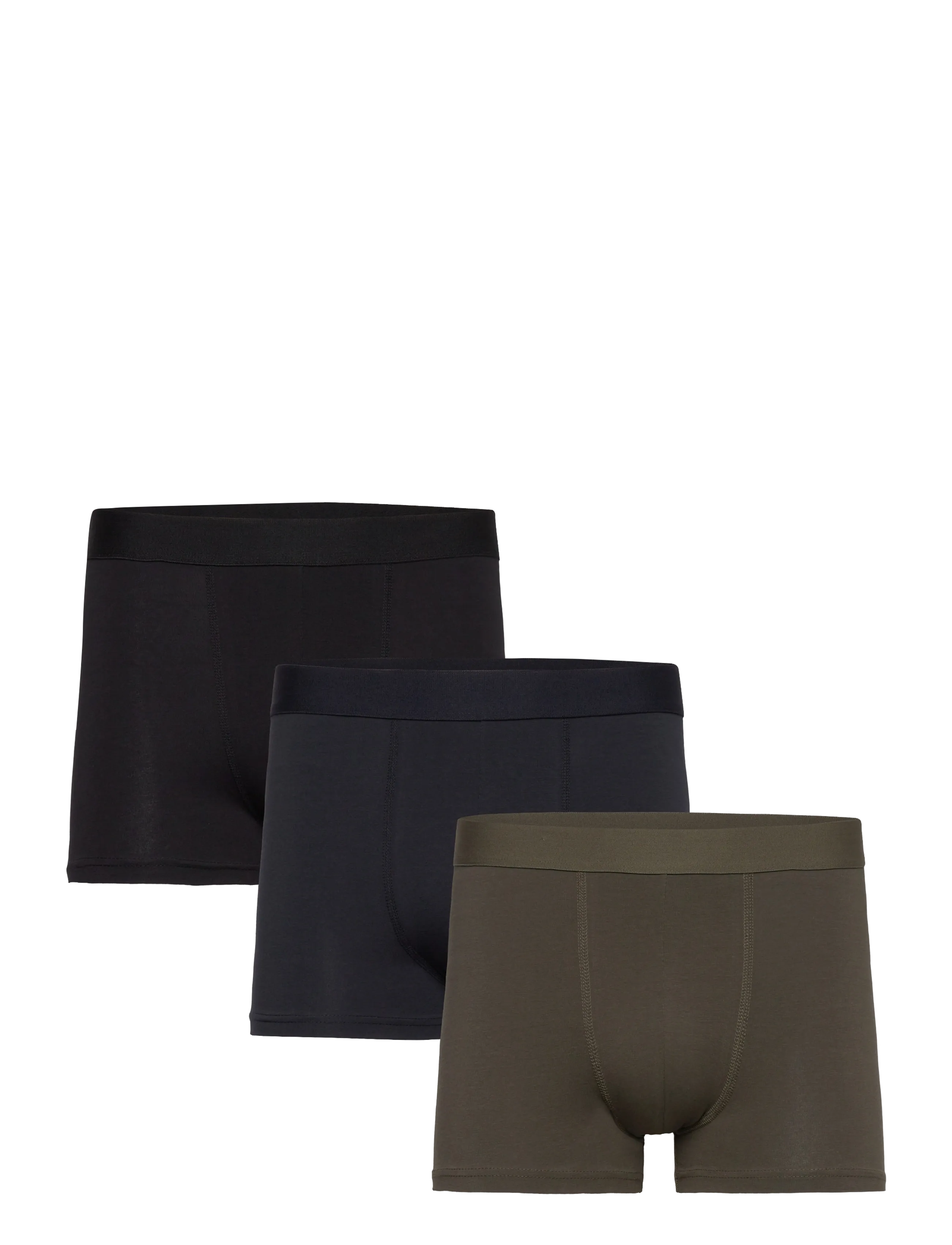 Bread & Boxers 3-pack boxer brief mixed color - Undertøy - BLACK, NAVY, ARMY GREEN / multi