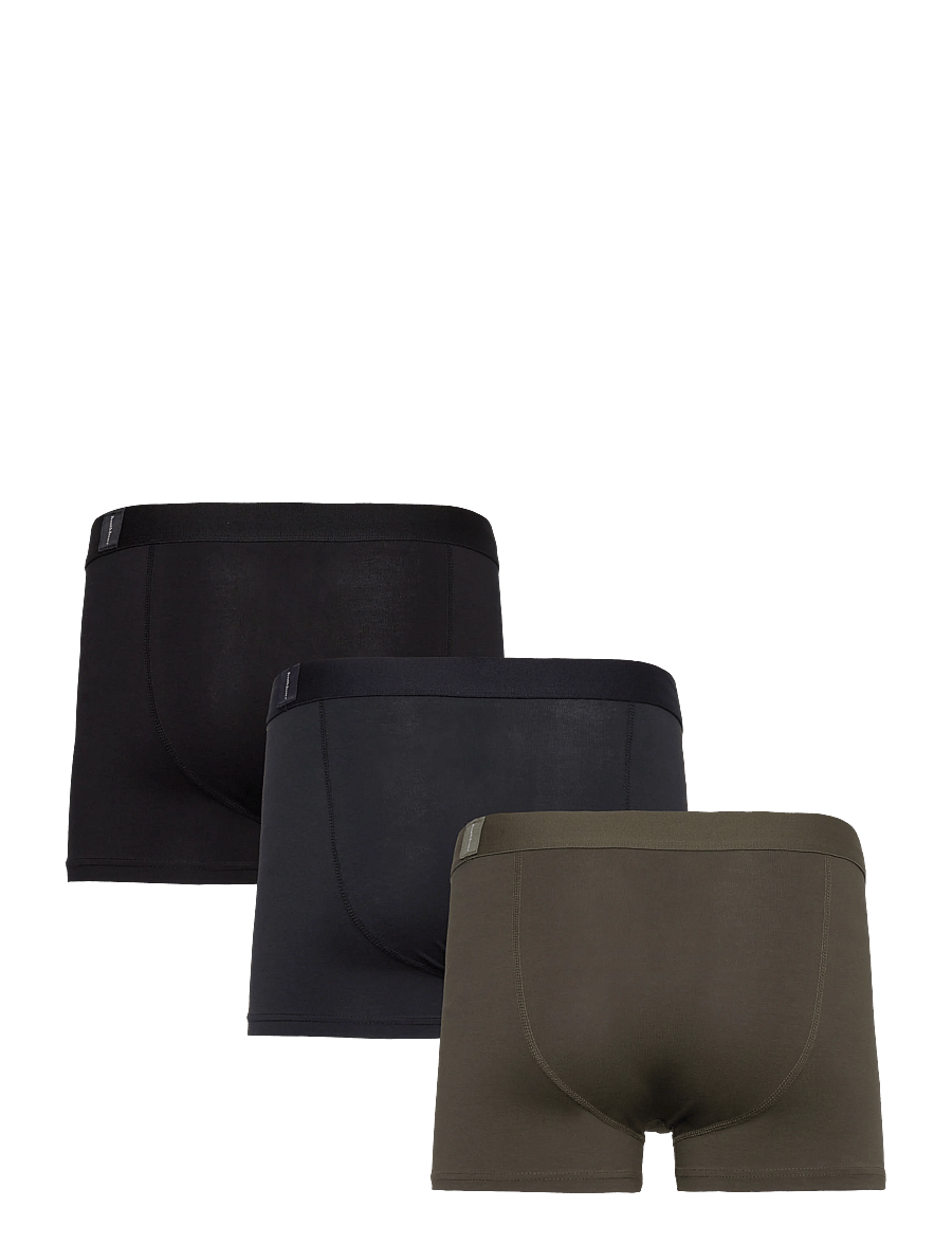 Bread & Boxers - 3-Pack Boxer Brief - lot de sous-vêtements - black, navy, army green - 4