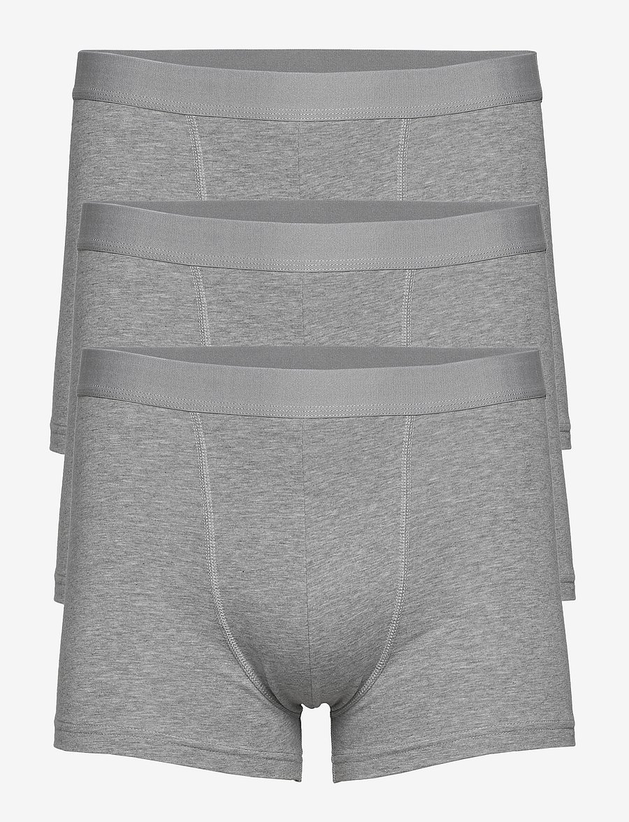 Bread & Boxers - 3-Pack Boxer Brief - multipack underpants - grey melange - 1