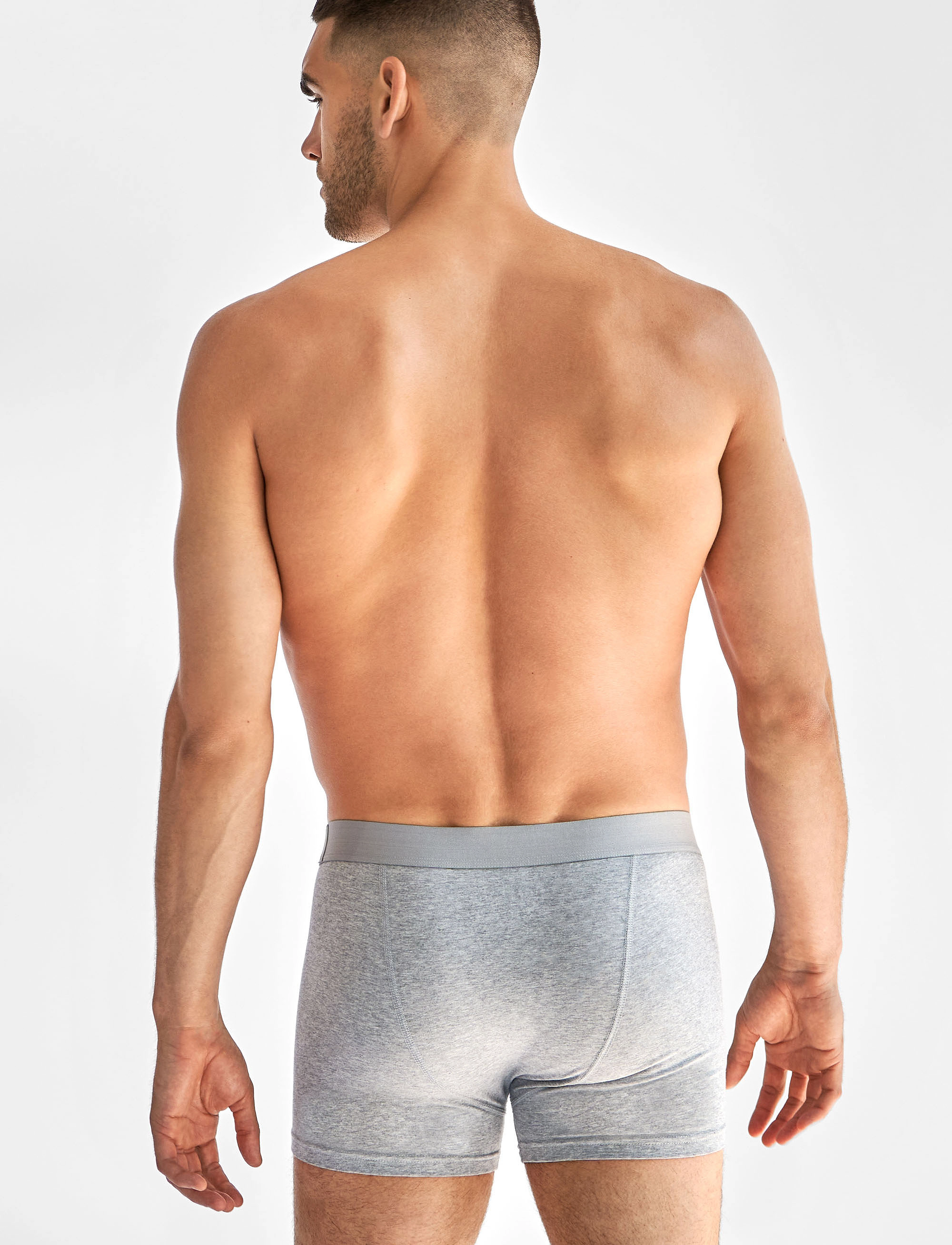 Bread & Boxers - 3-pack boxer brief mixed color - lowest prices - grey melange - 3