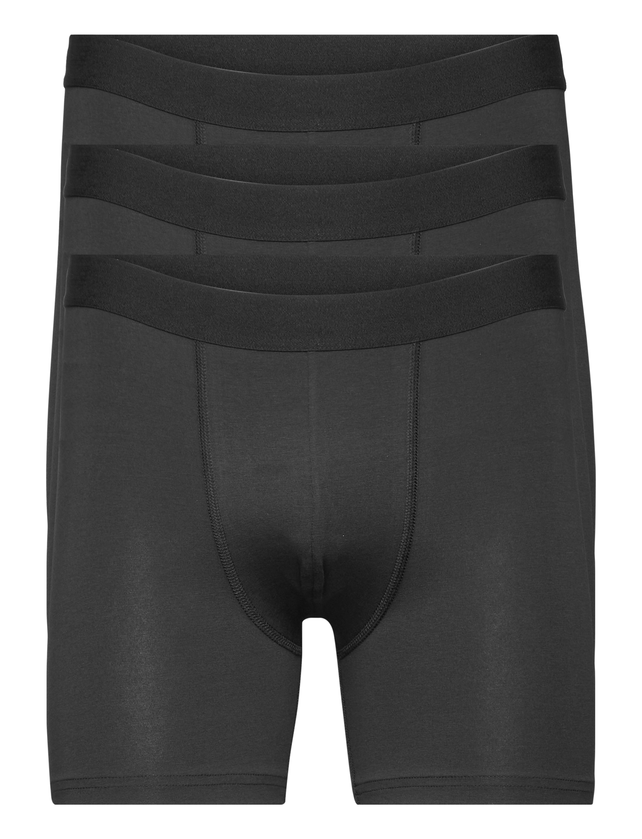 BREAD & Boxershorts 3-Pack Boxer Brief Extra Long Schwarz - XXL - Herren