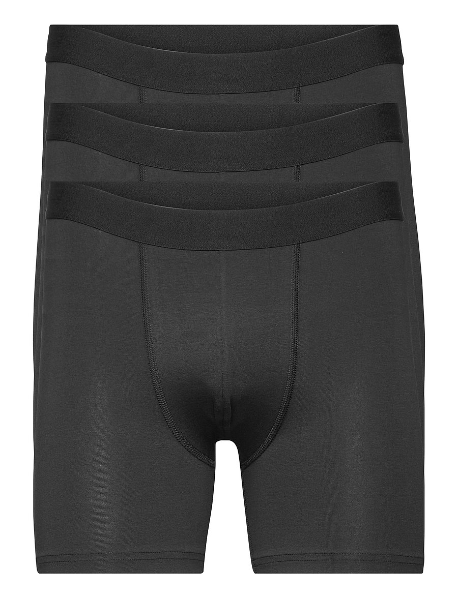 Bread & Boxers - 3-Pack Boxer Brief Extra Long - multipack underpants - black - 1