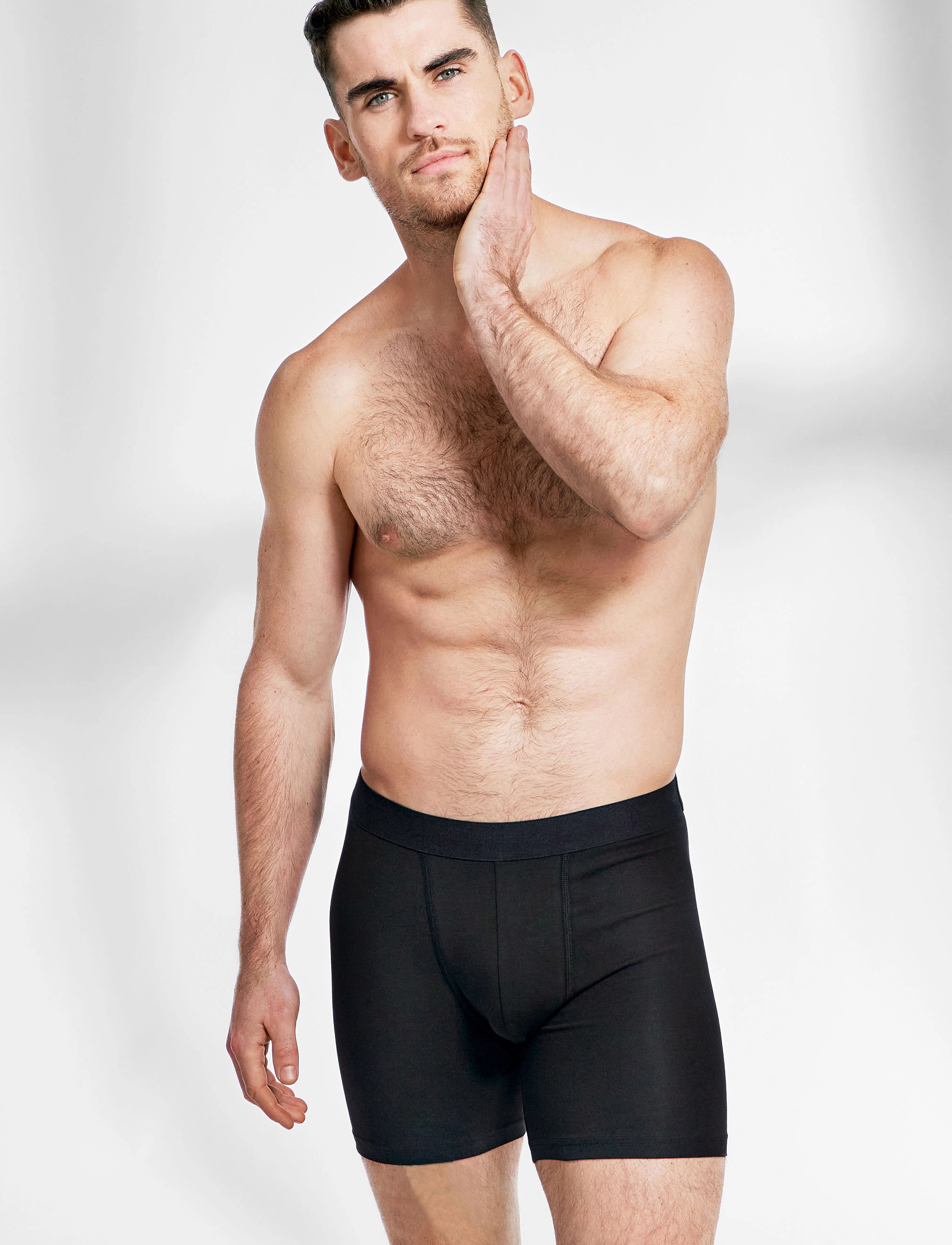Bread & Boxers 3-Pack Boxer Brief Extra Long, XL, Underwear, Schwarz - Boxers, Männerswear