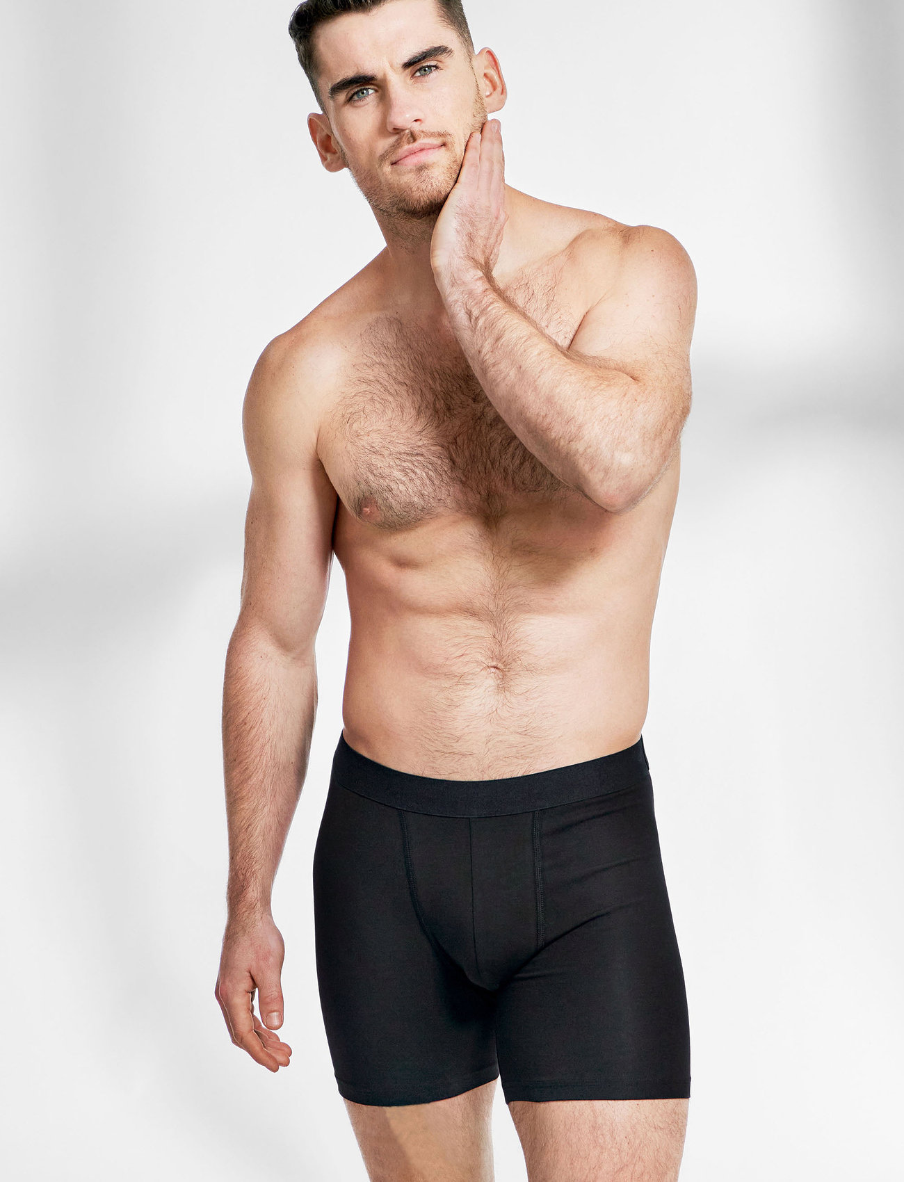 Bread & Boxers - 3-Pack Boxer Brief Extra Long - boxers - black - 1
