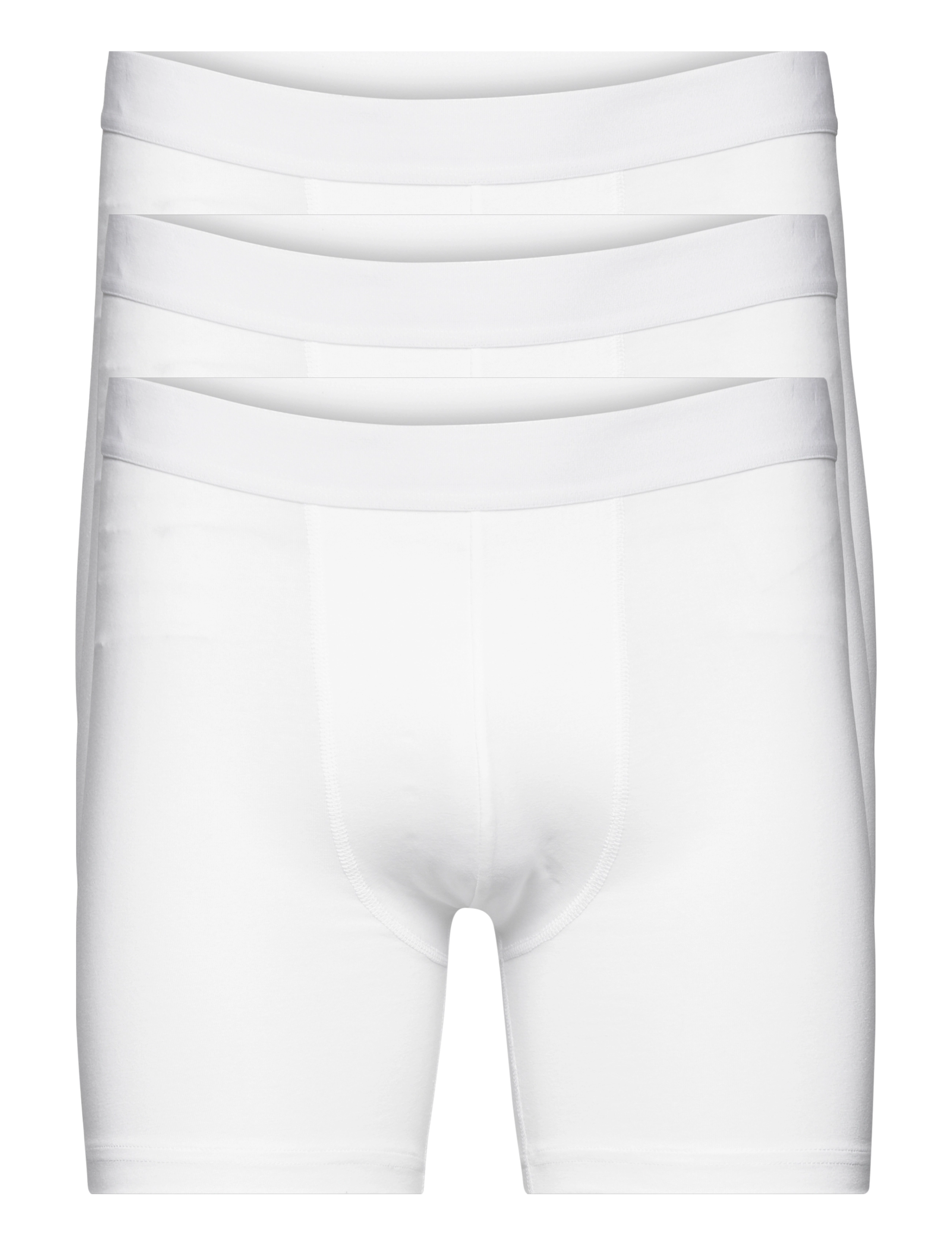 BREAD & Boxershorts 3-Pack Boxer Brief Extra Long Weiß - S - Herren