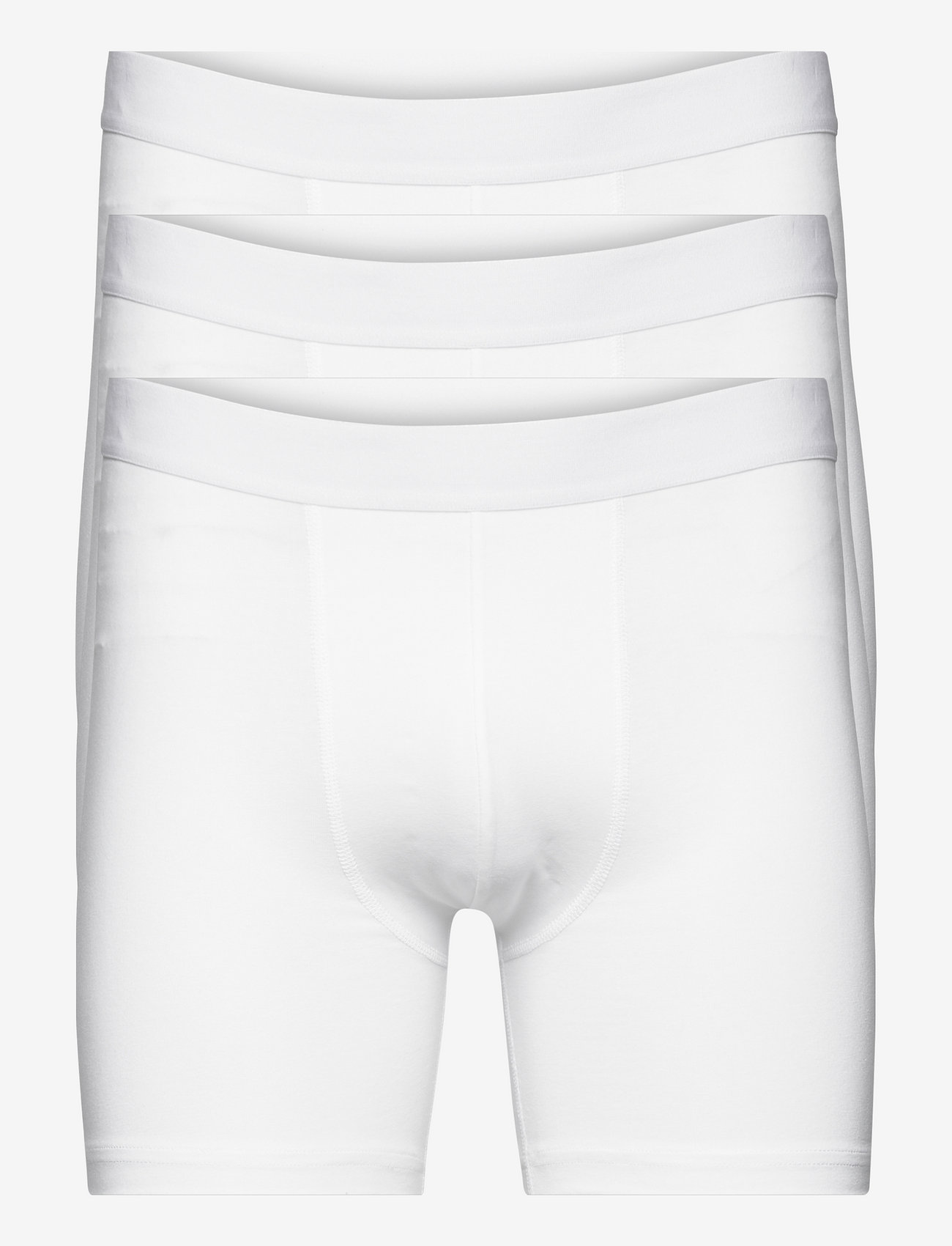 Bread & Boxers - 3-Pack Boxer Brief Extra Long - mažiausios kainos - white - 0