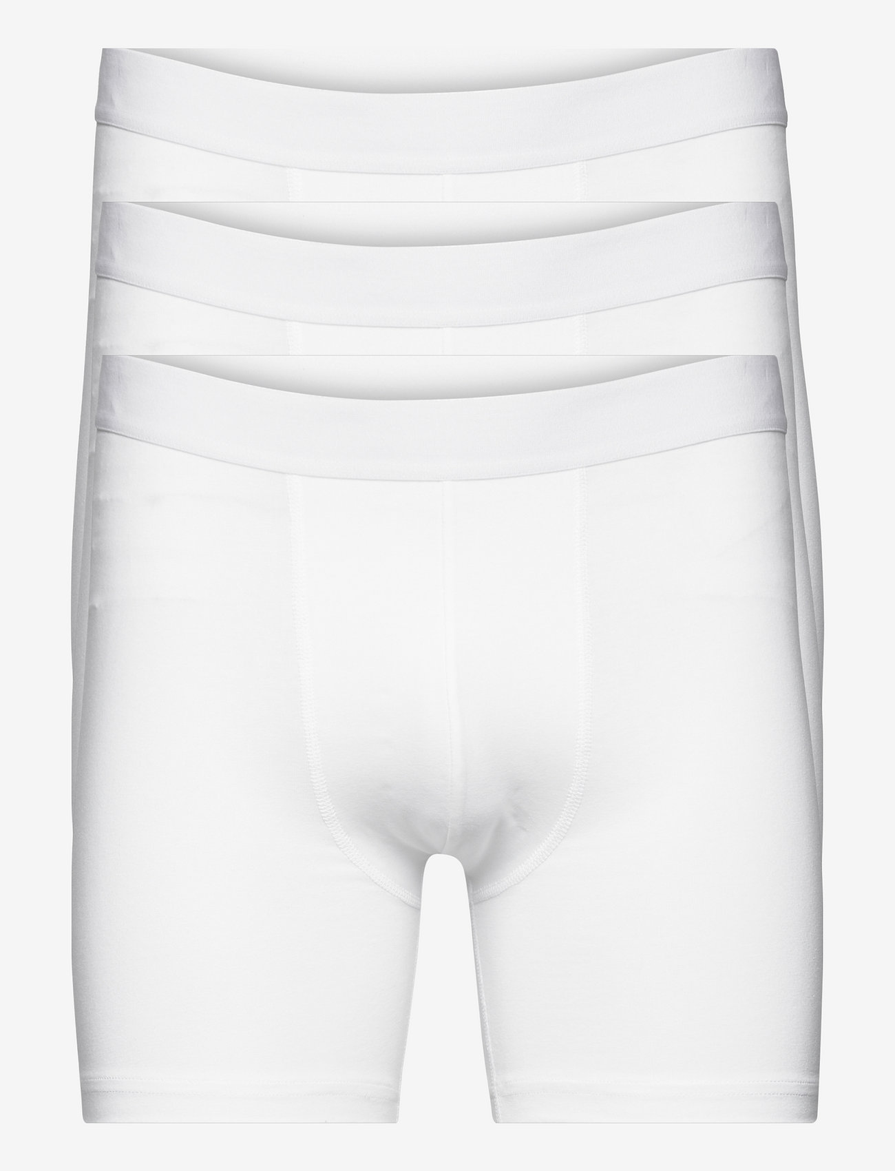 Bread & Boxers - 3-Pack Boxer Brief Extra Long - boxers - white - 0