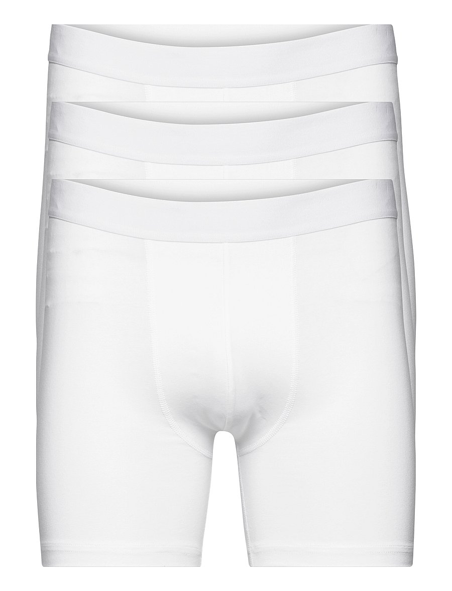 Bread & Boxers - 3-Pack Boxer Brief Extra Long - aluspükste mitmikpakk - white - 1