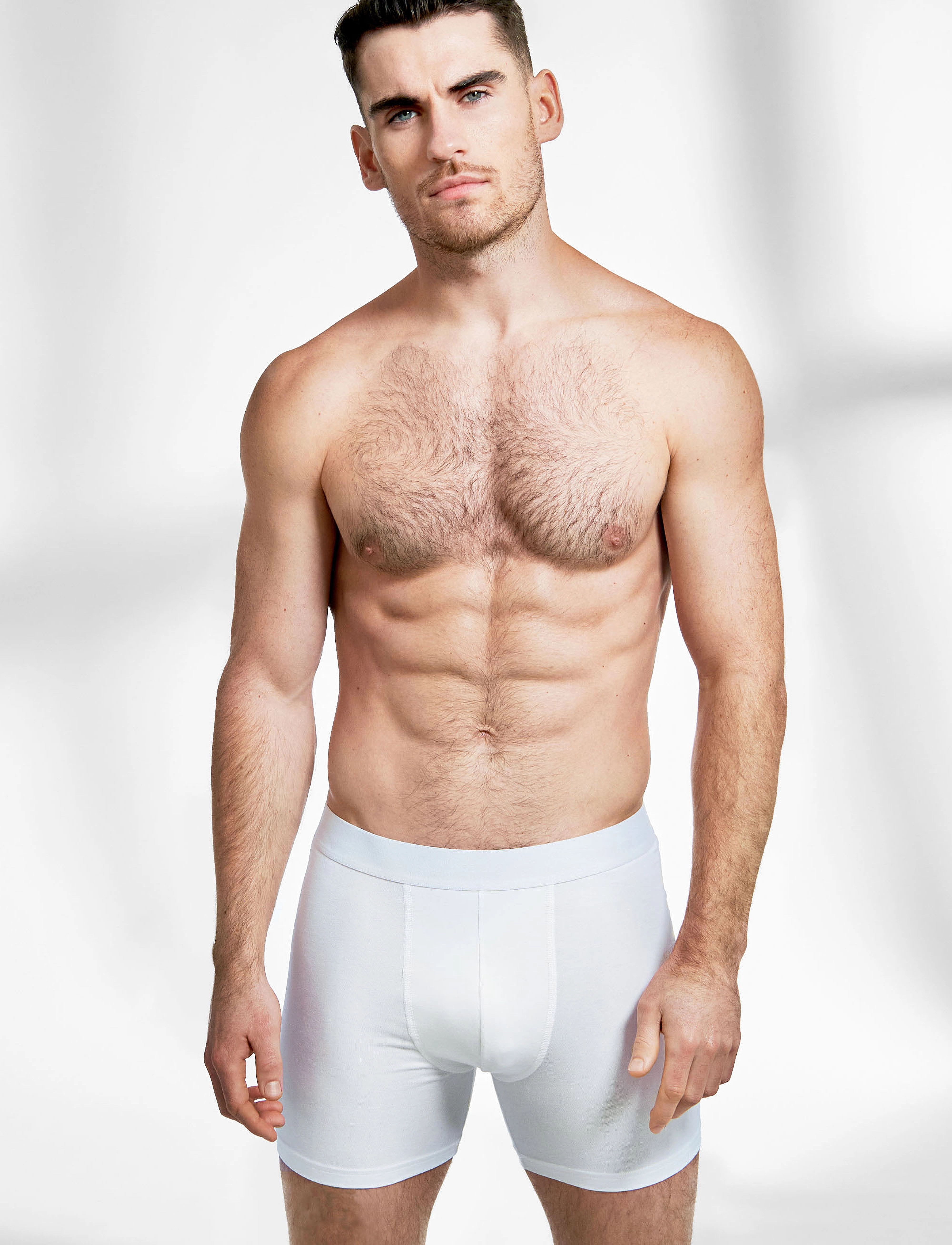 Bread & Boxers 3-Pack Boxer Brief Extra Long, M, Underwear, Weiß - Boxers, Männerswear