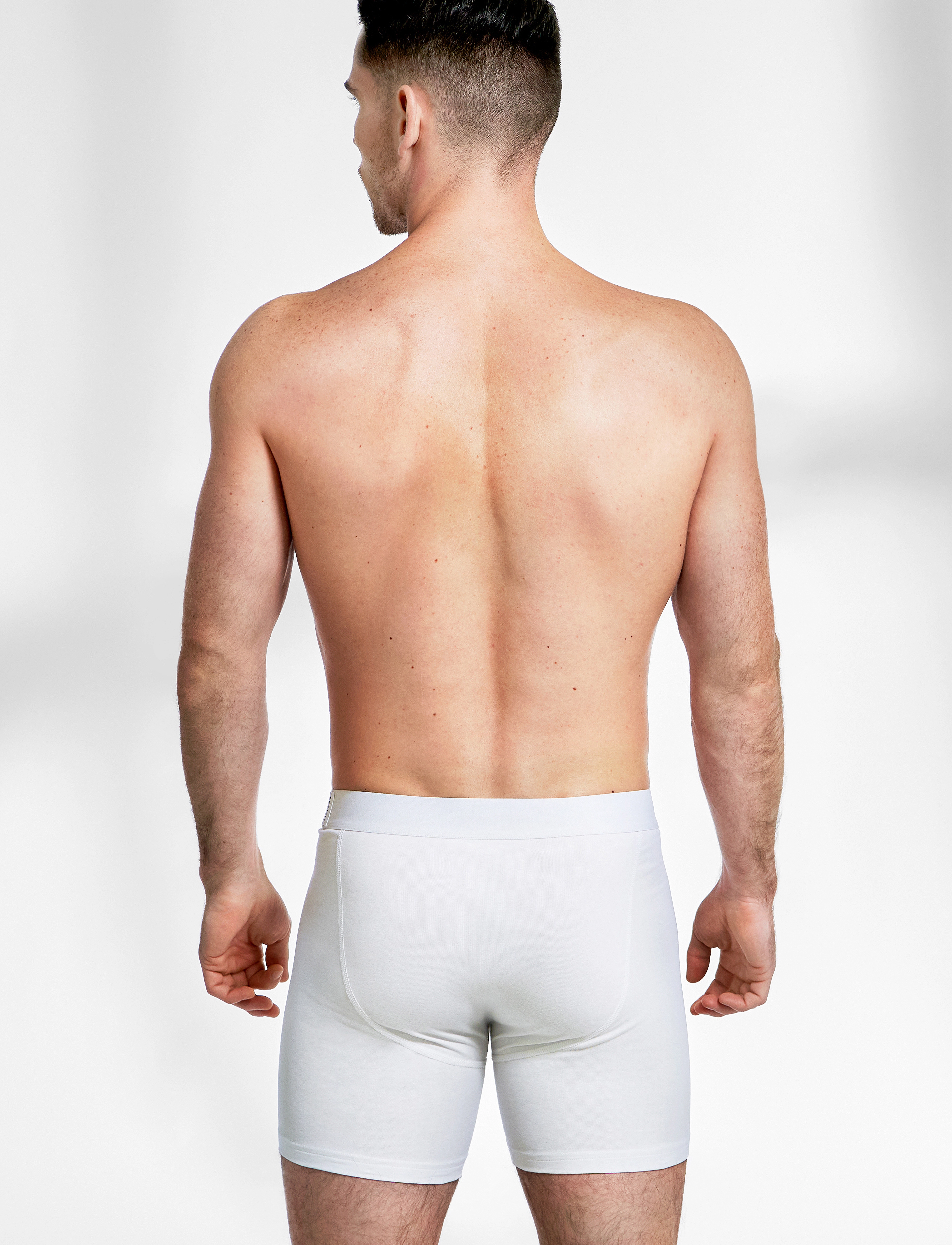 Bread & Boxers - 3-Pack Boxer Brief Extra Long - madalaimad hinnad - white - 3