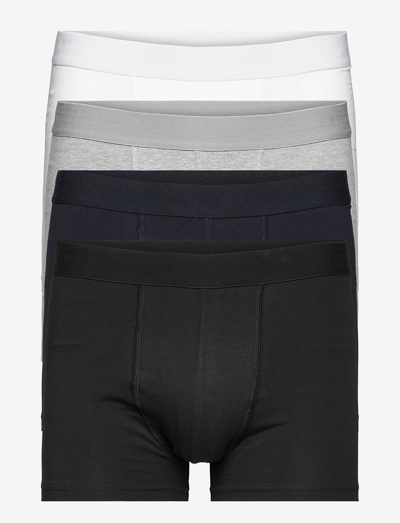 Bread & Boxers - Boxer Brief Multipack - multipack underpants - white/back/grey/navy - 1
