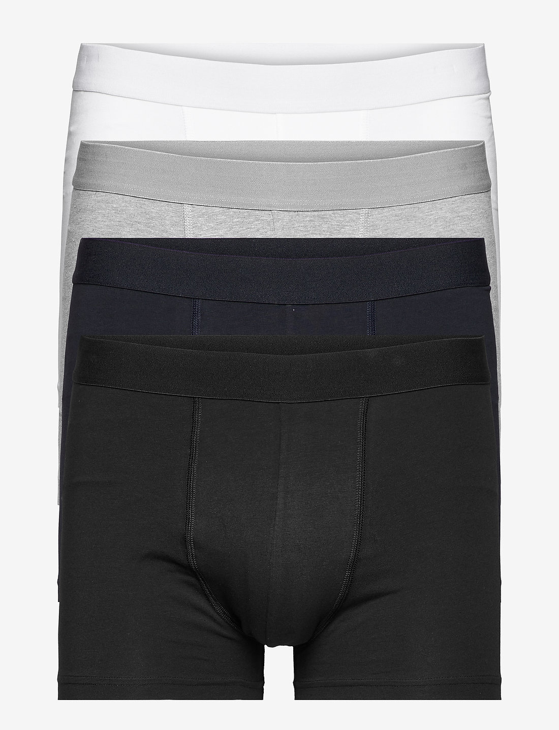 Bread & Boxers - Boxer Brief Multipack - lot de sous-vêtements - white/back/grey/navy - 1