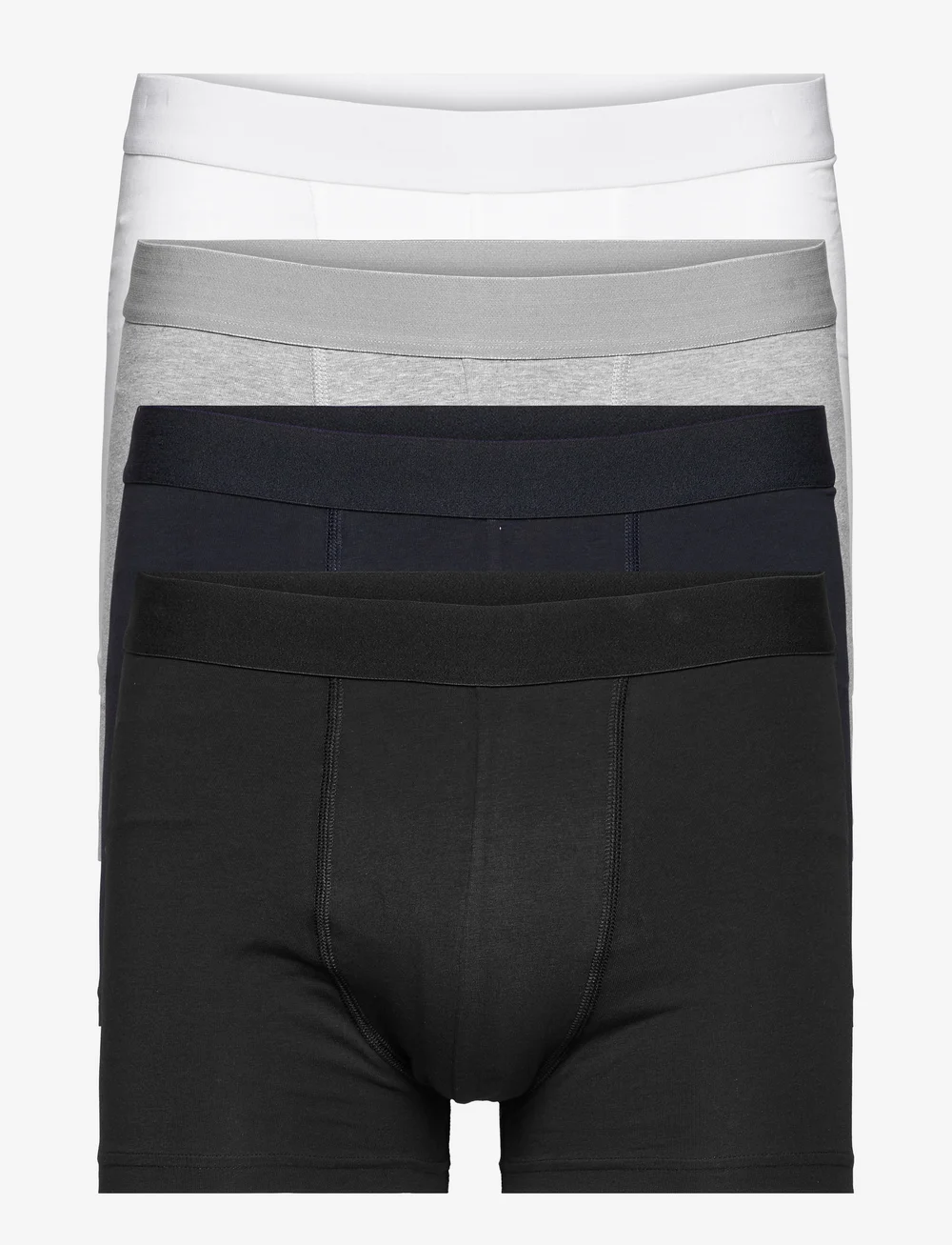 Bread & Boxers - Boxer Brief Multipack - multipack underbukser - white/back/grey/navy - 1