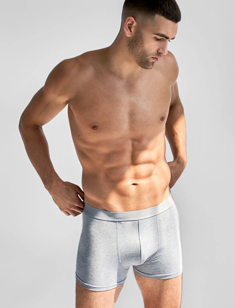 Bread & Boxers - Boxer Brief Multipack - lot de sous-vêtements - white/back/grey/navy - 3