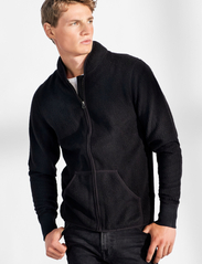 Bread & Boxers - Fleece Jacket - mid layer jackets - black - 2
