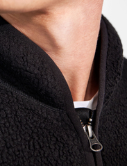 Bread & Boxers - Fleece Jacket - mid layer jackets - black - 5