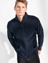 Bread & Boxers - Fleece Jacket - mid layer jackets - navy blue - 3