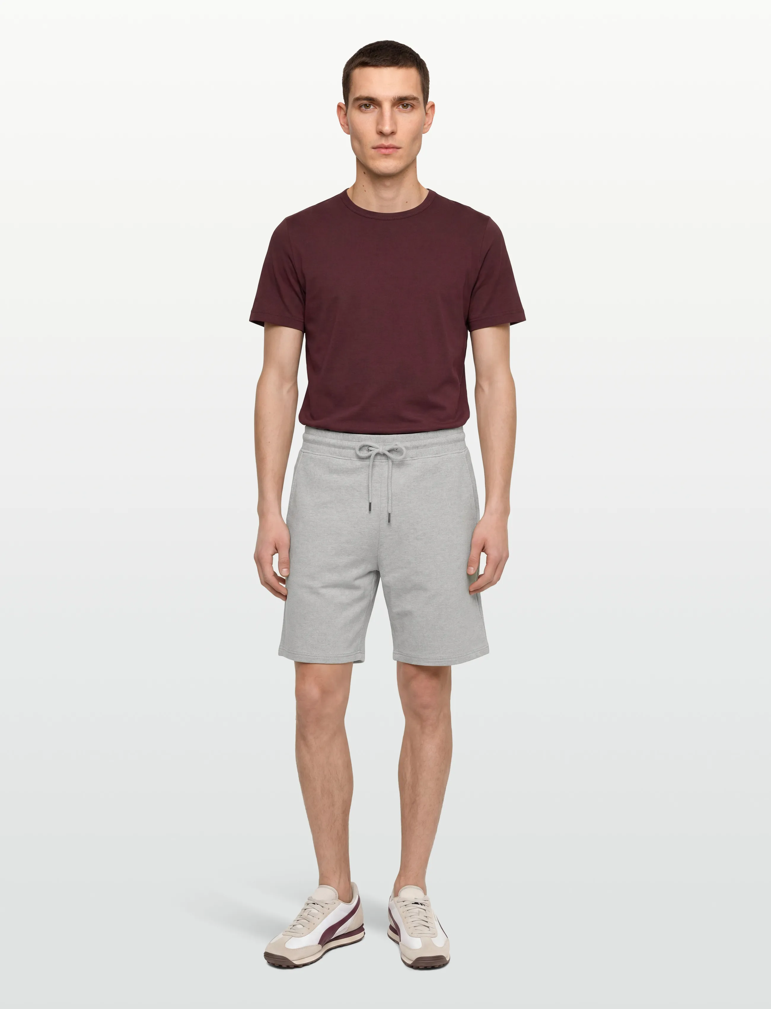 Bread & Boxers Lounge Shorts, Mænd, Lounge Shorts, Grå, Str: M