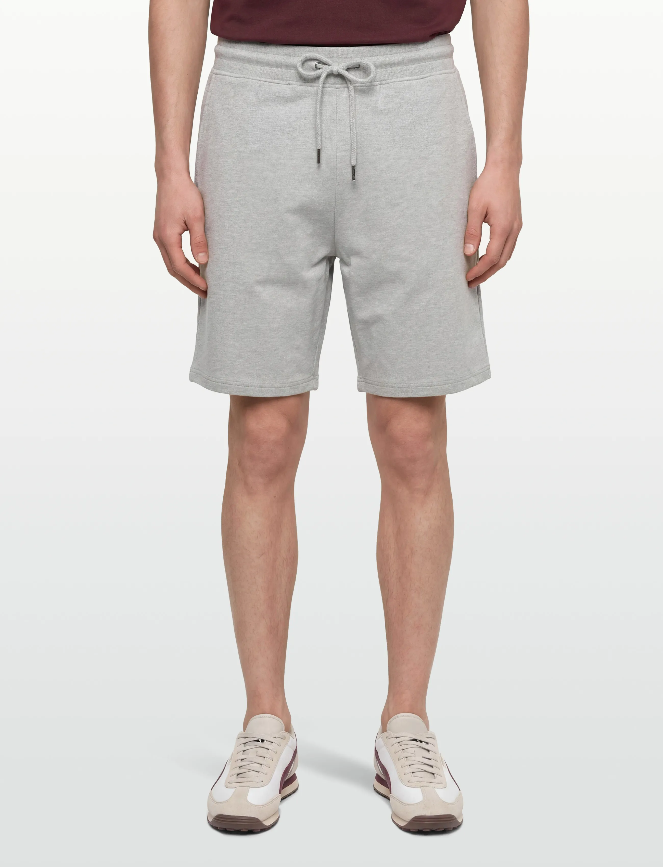Bread & Boxers - Lounge shorts - men - grey melange - 3