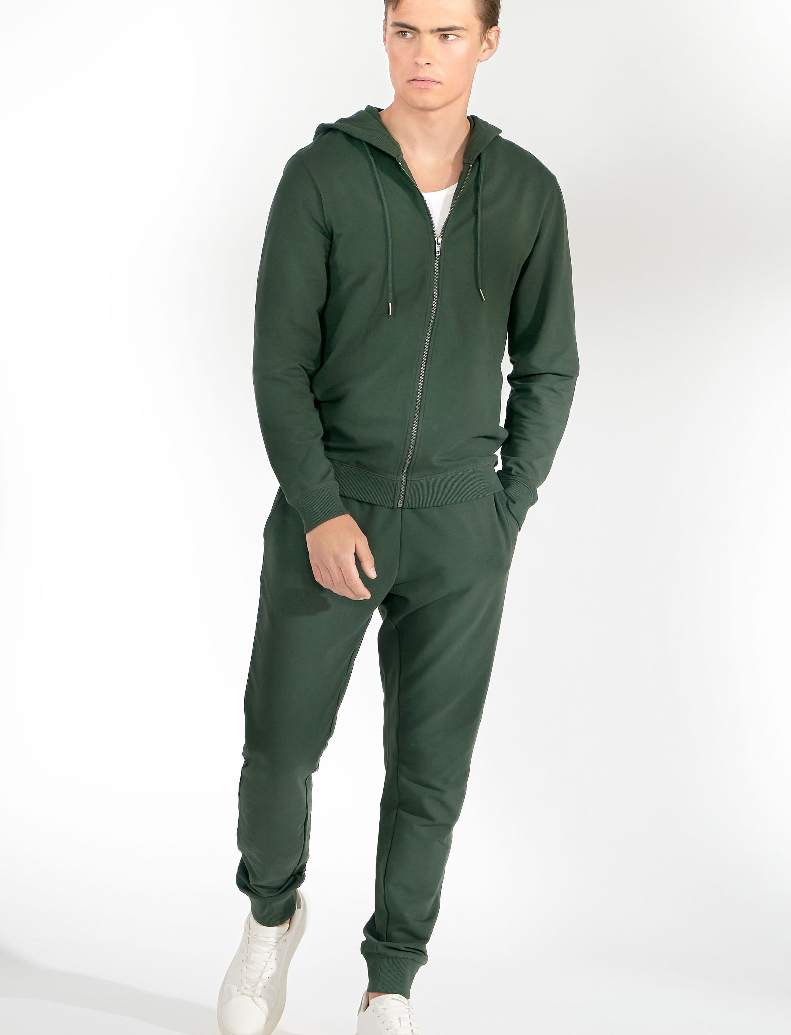 Bread & Boxers - Zip Hoodie - forest green - 3