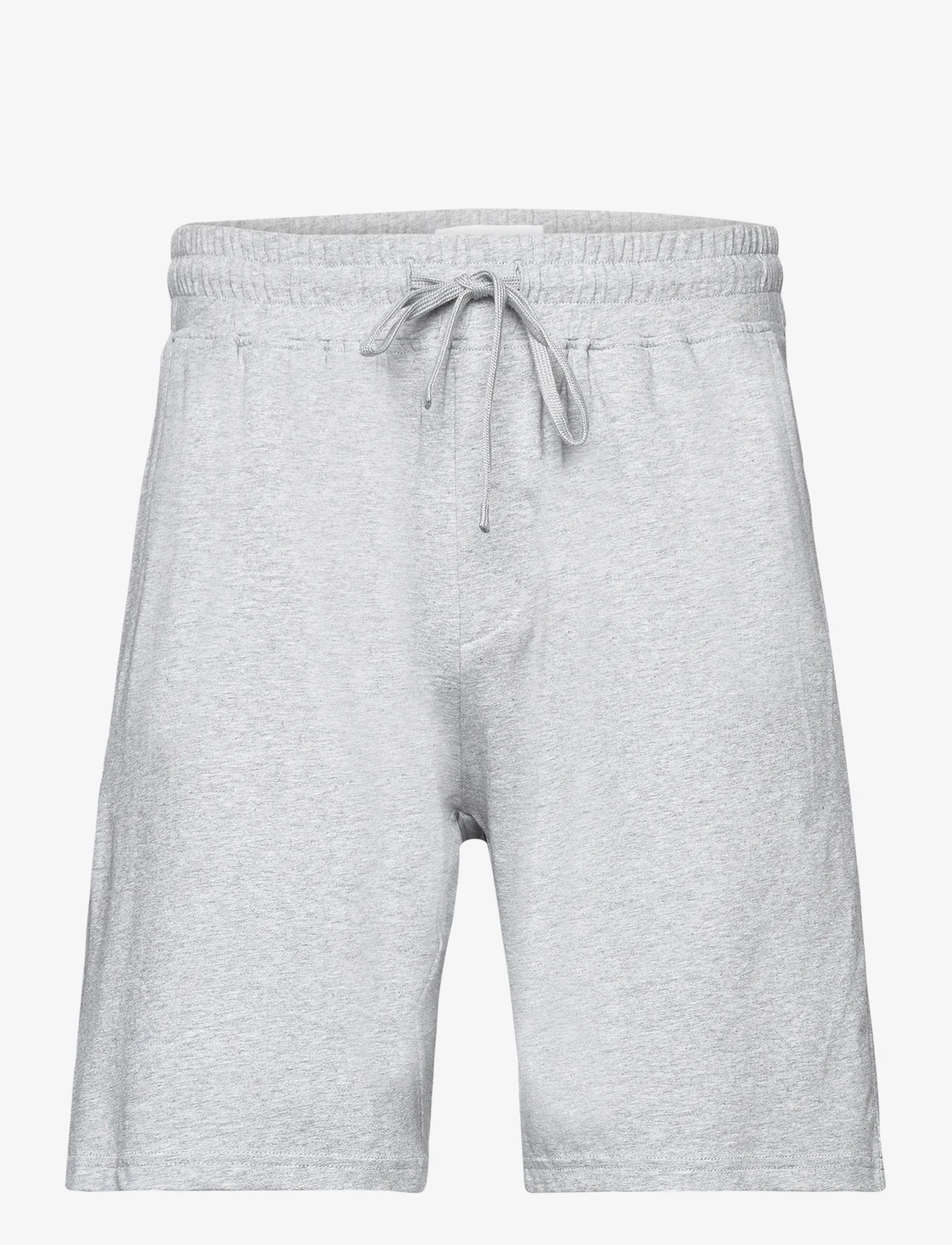 Bread & Boxers - Pyjama Shorts - men - grey melange - 0