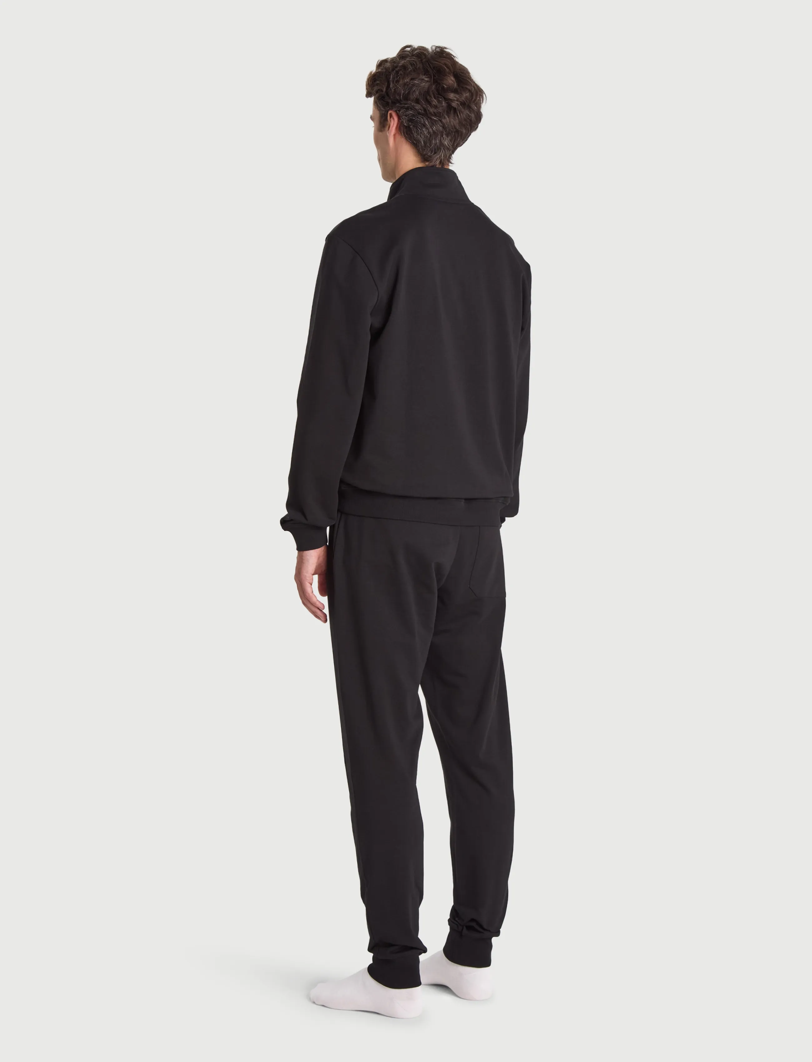 Bread & Boxers - Half Zip (GOTS) - pullover mit halbem reißverschluss - black - 4