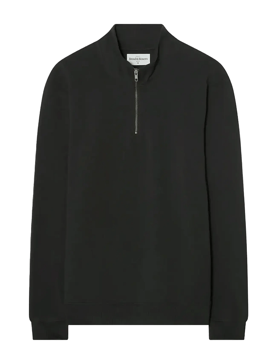 Bread & Boxers - Half Zip - halfzip strik - charcoal - 1