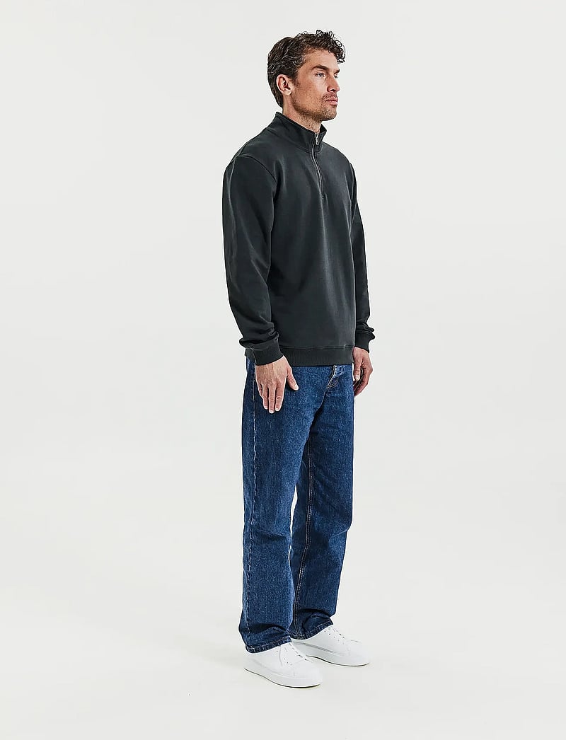 Bread & Boxers - Half Zip - halfzip strik - charcoal - 2