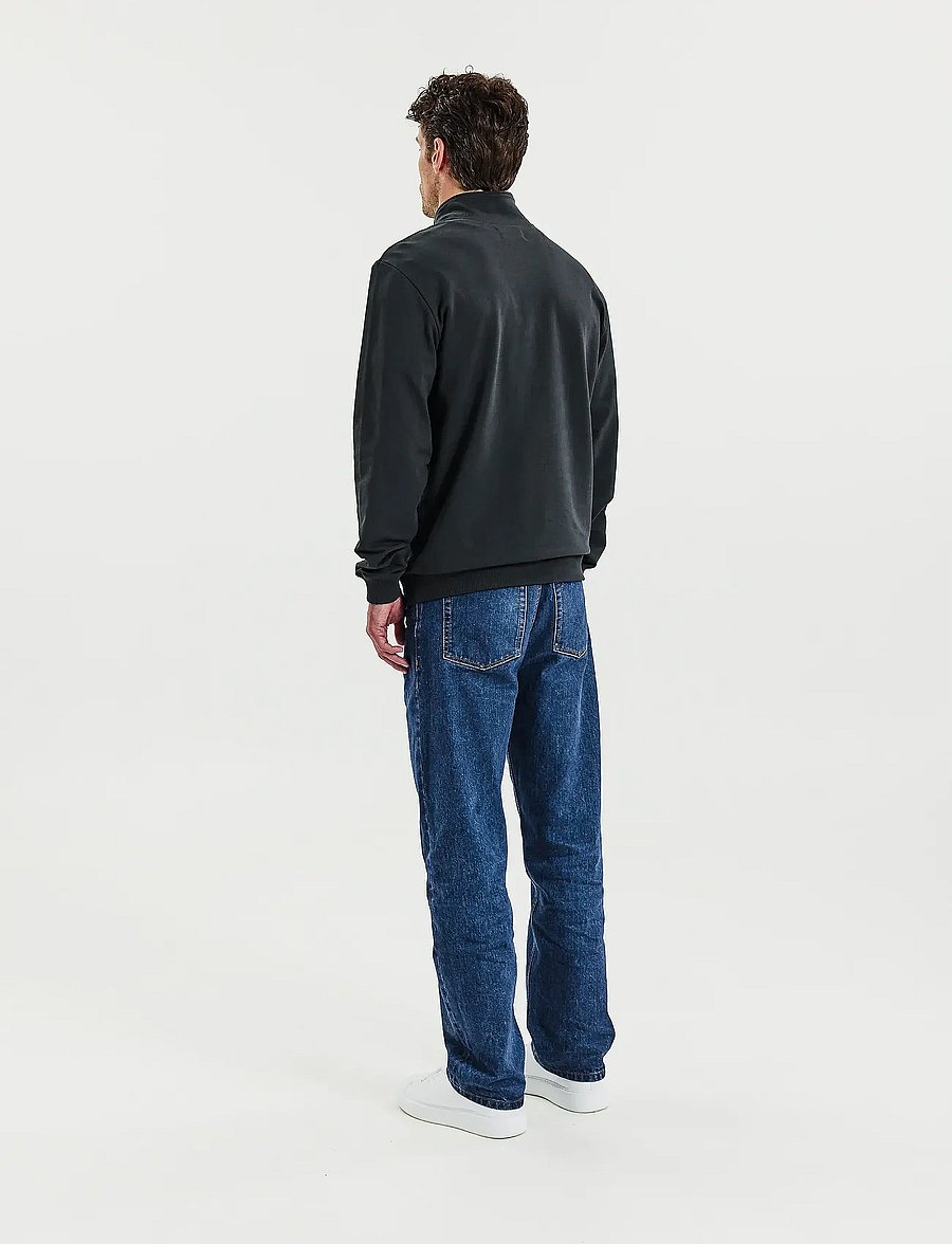 Bread & Boxers - Half Zip - halfzip strik - charcoal - 3