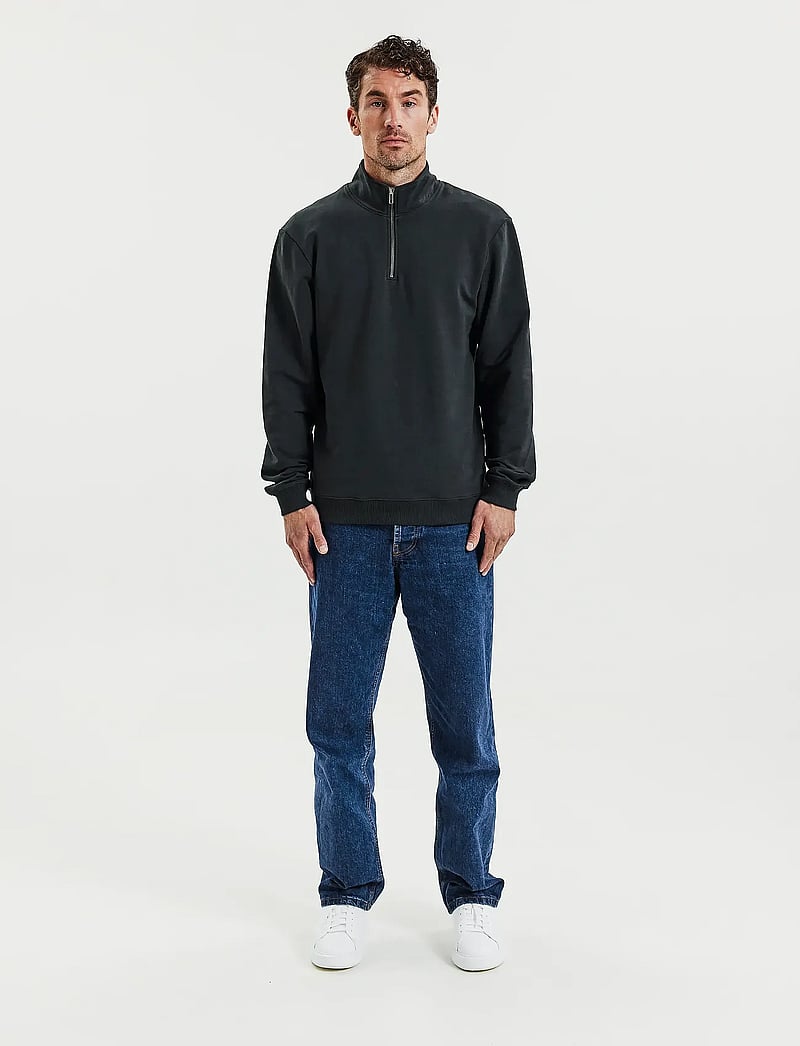 Bread & Boxers - Half Zip - halfzip strik - charcoal - 4