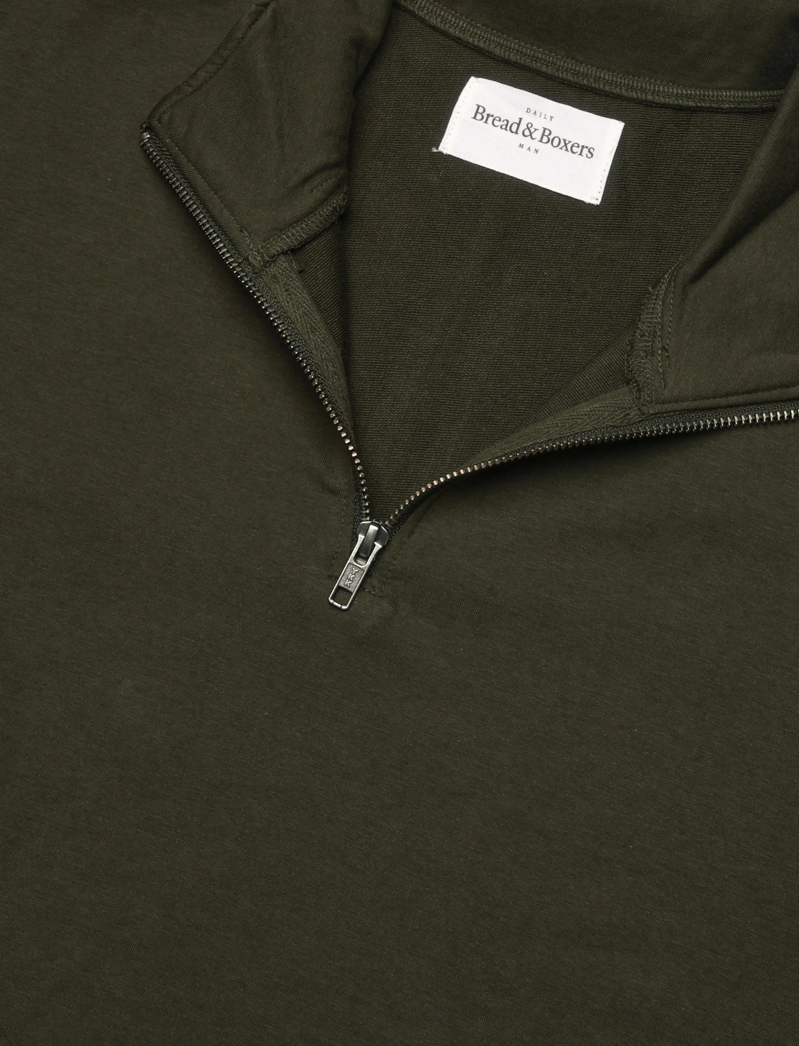 Bread & Boxers - Half Zip (GOTS) - halfzip strik - deep forest - 2