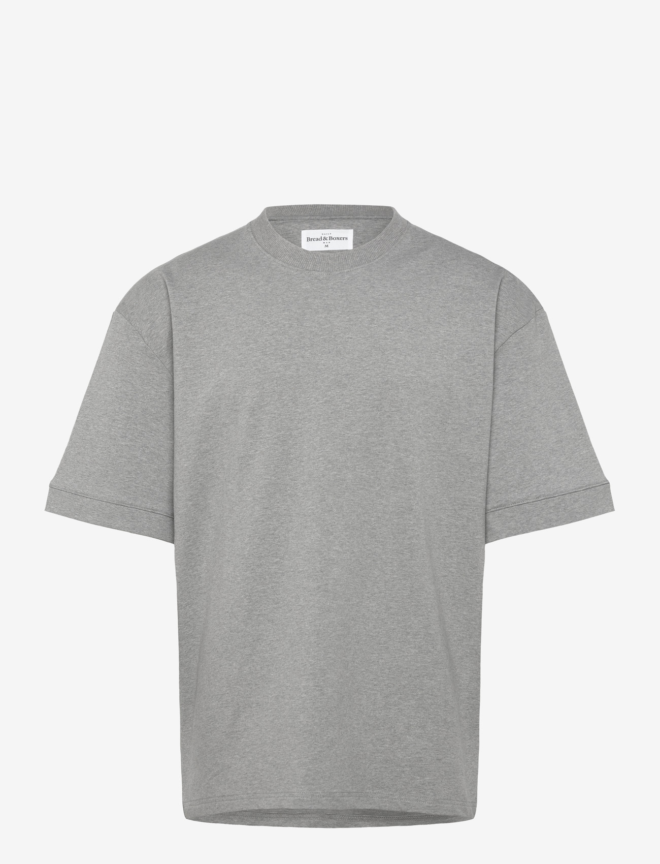 Bread & Boxers - Lounge Tee - grey melange - 0