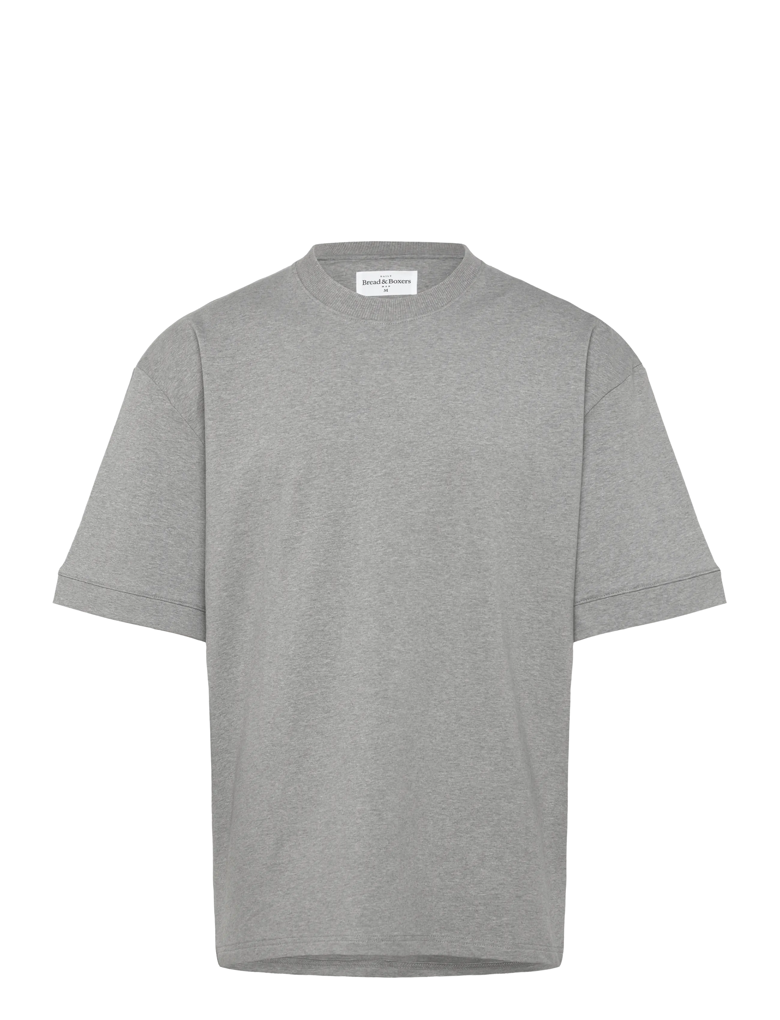 Bread & Boxers Lounge Tee - Riided - GREY MELANGE / grey