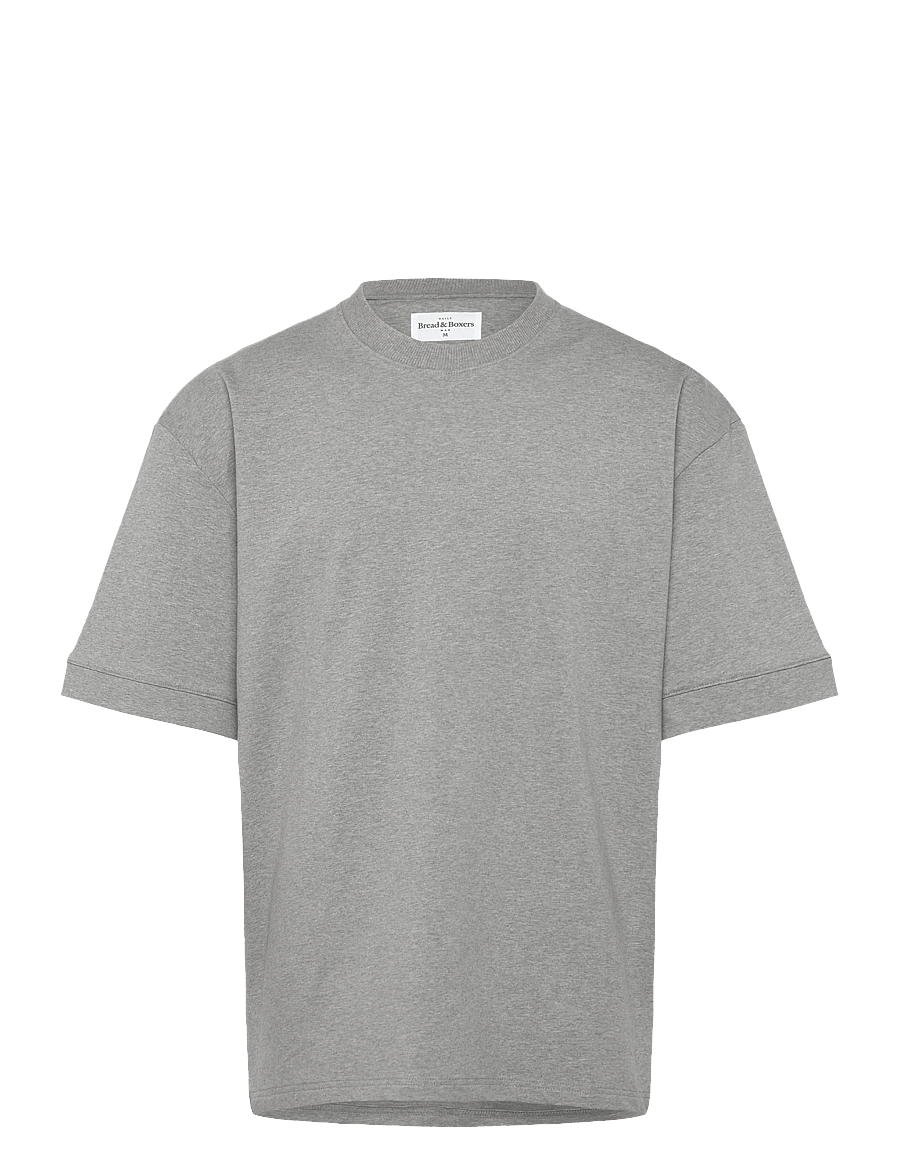 Bread & Boxers - Lounge Tee - kortermede t-skjorter - grey melange - 0