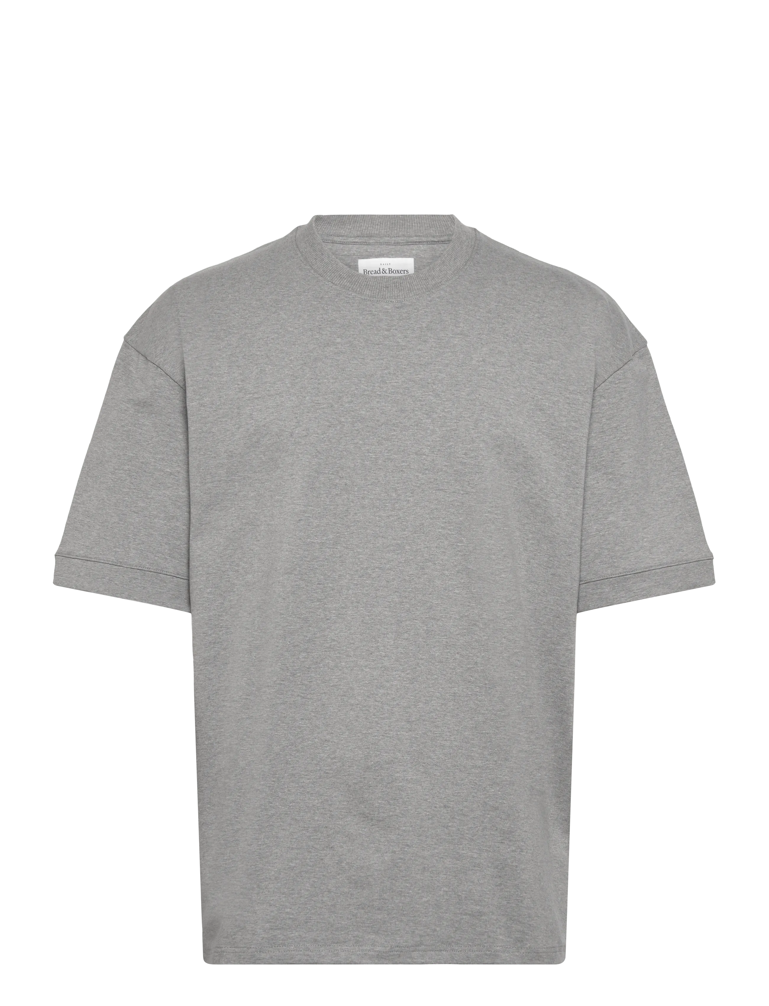 Bread & Boxers Lounge Tee - T-shirts - GREY MELANGE / grey