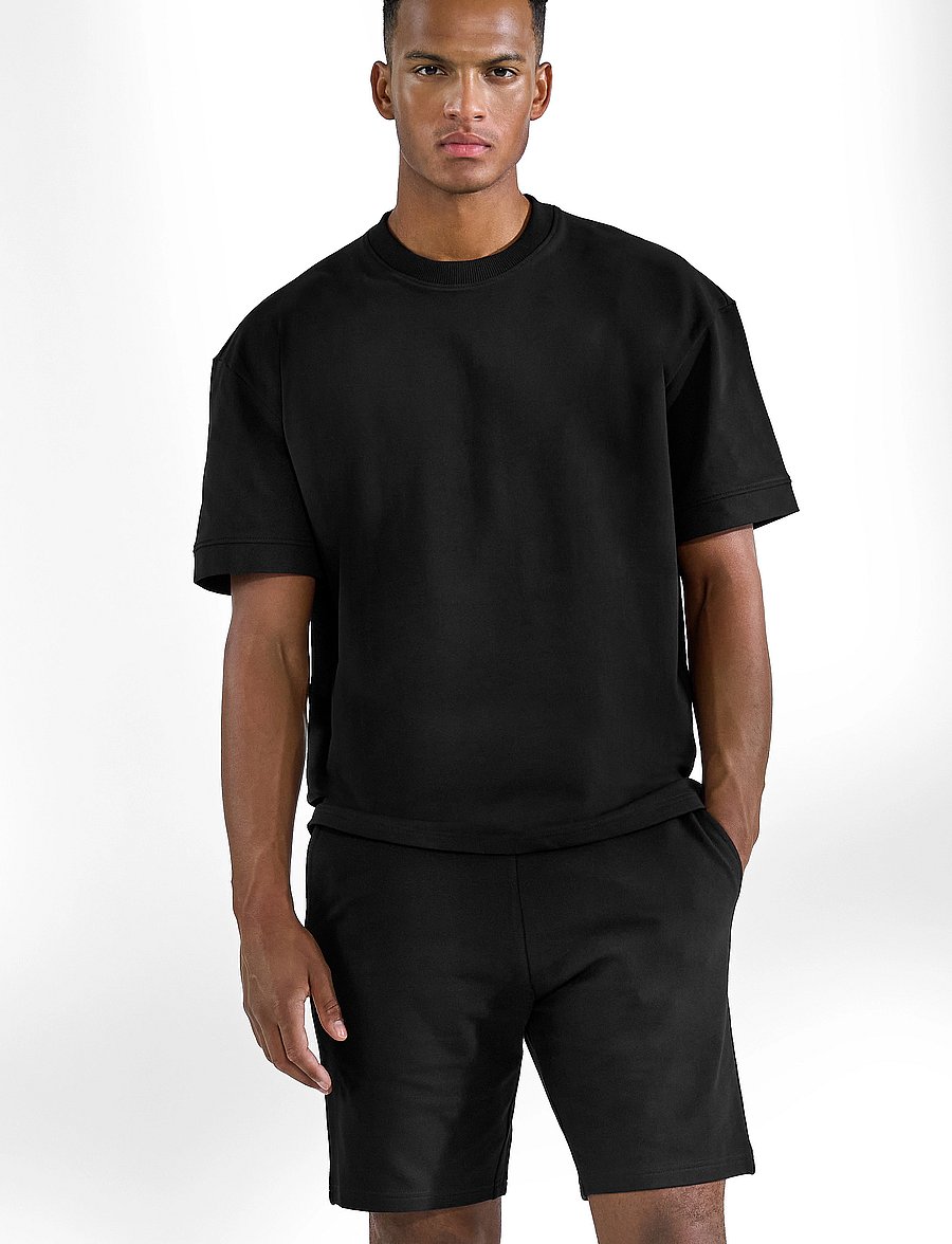 Bread & Boxers - Lounge Tee - lühikeste varrukatega t-särgid - black - 0
