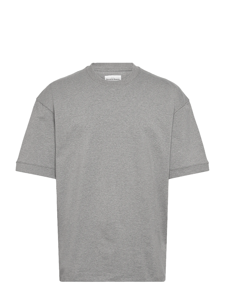 Bread & Boxers - Lounge Tee - kurzärmelig - grey melange - 0