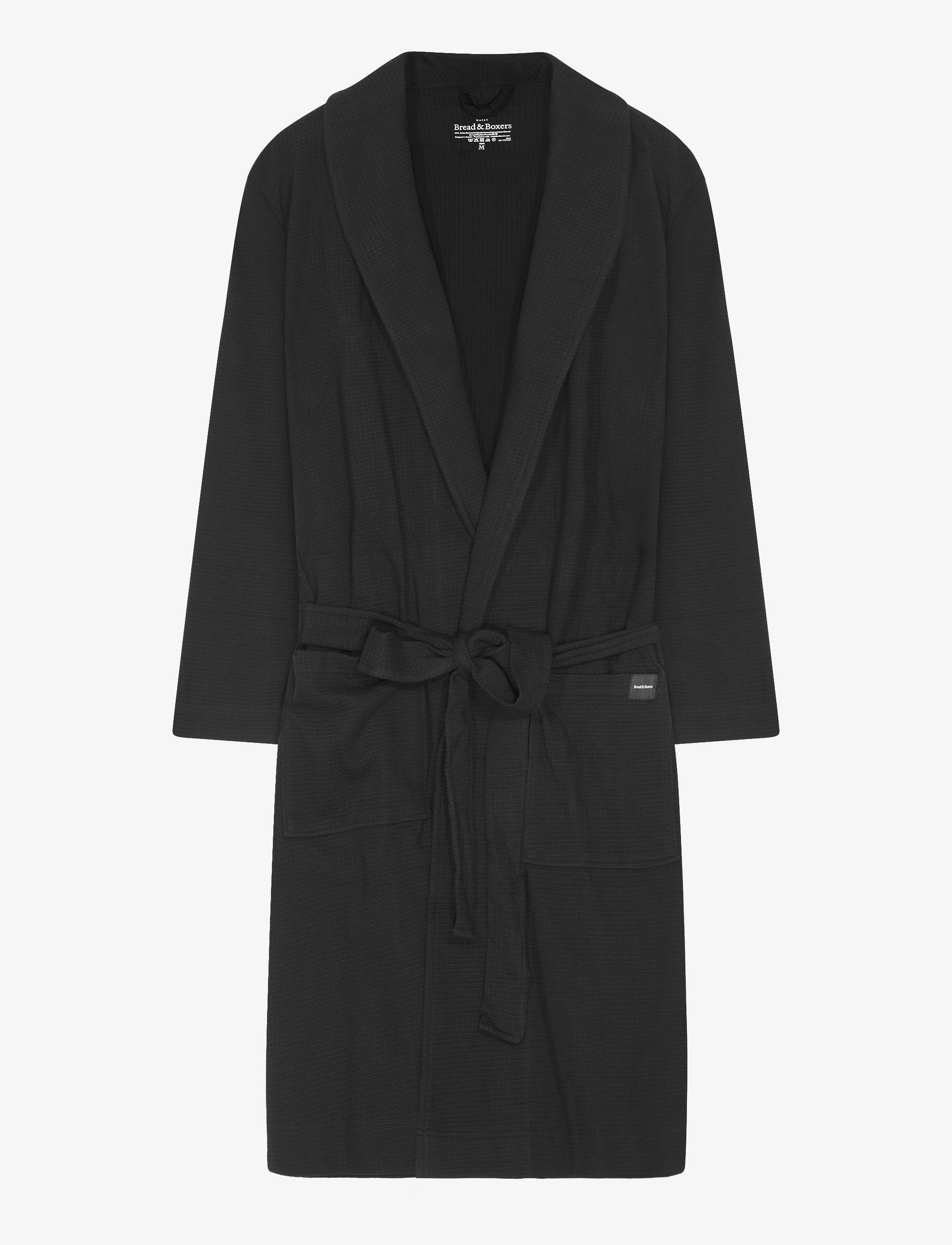 Bread & Boxers Robe - Kleidung - BLACK / black