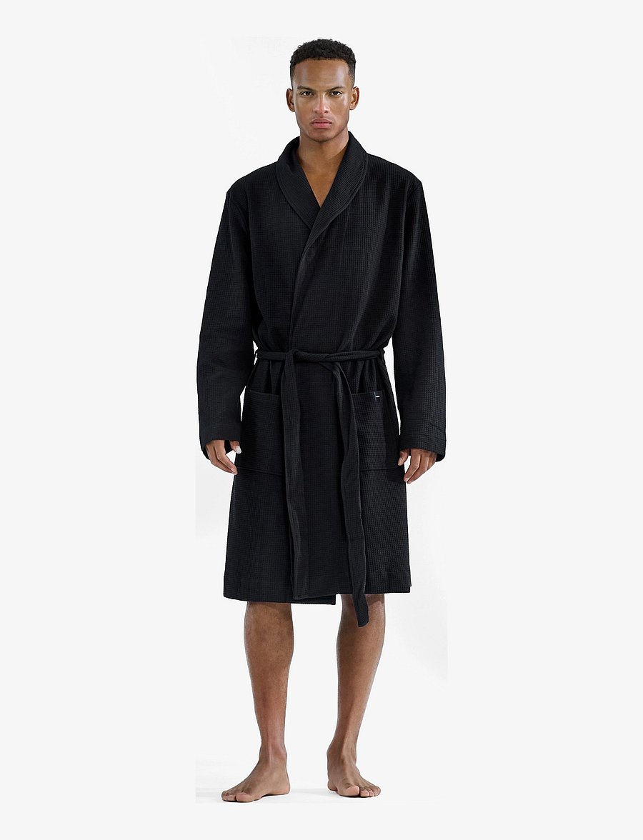 Bread & Boxers - Robe - bademäntel - black - 2