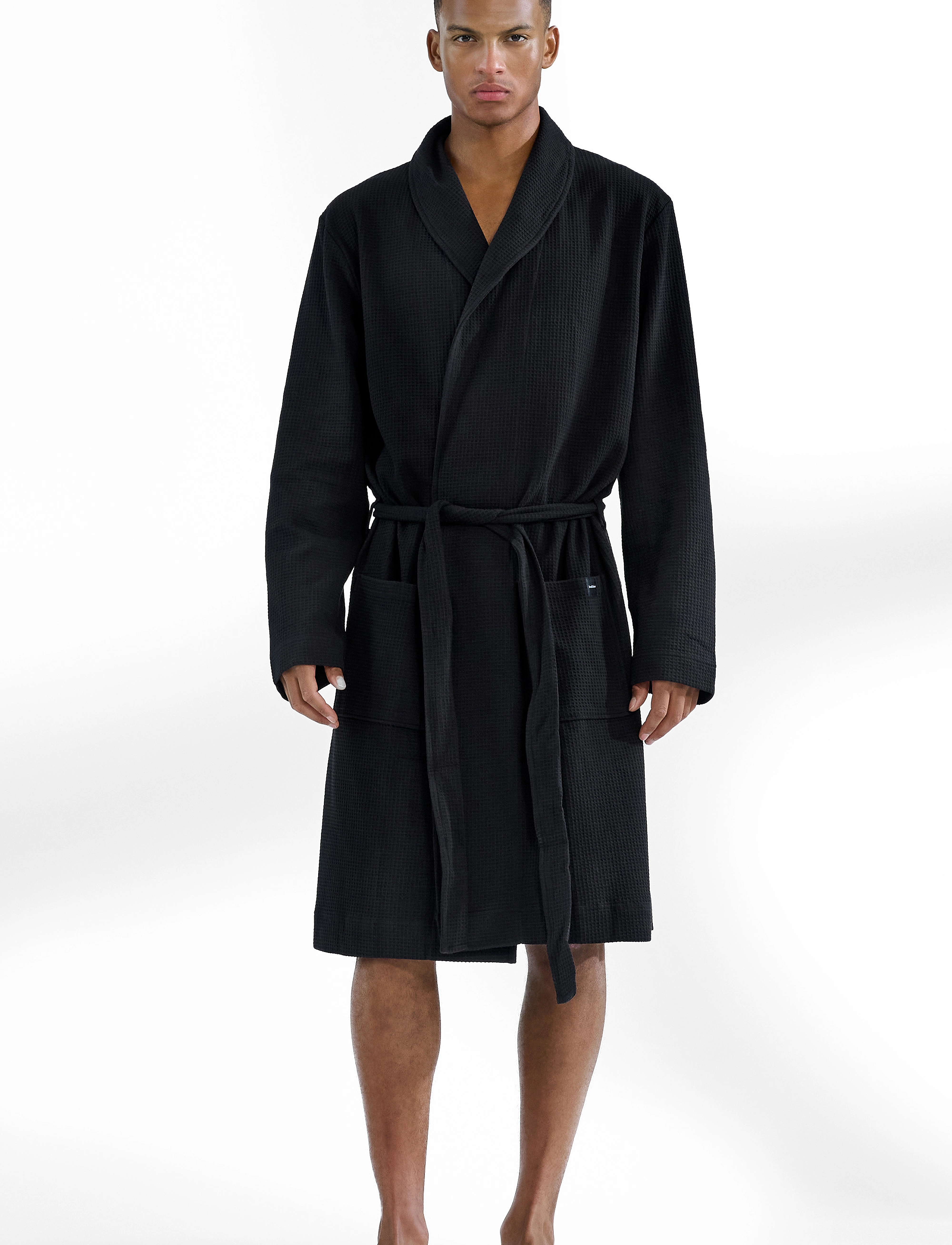 Bread & Boxers Robe - Back to Basics - BLACK / black