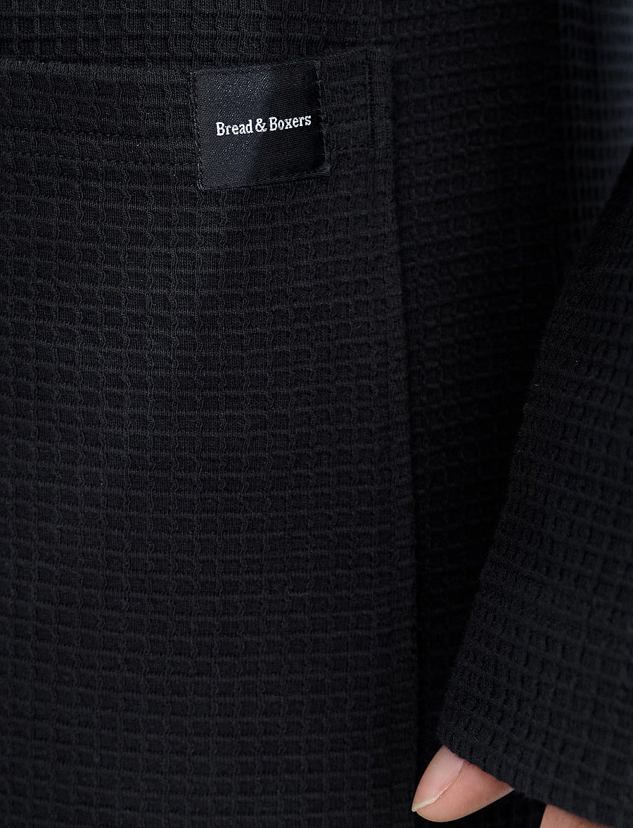 Bread & Boxers - Robe - bademäntel - black - 5