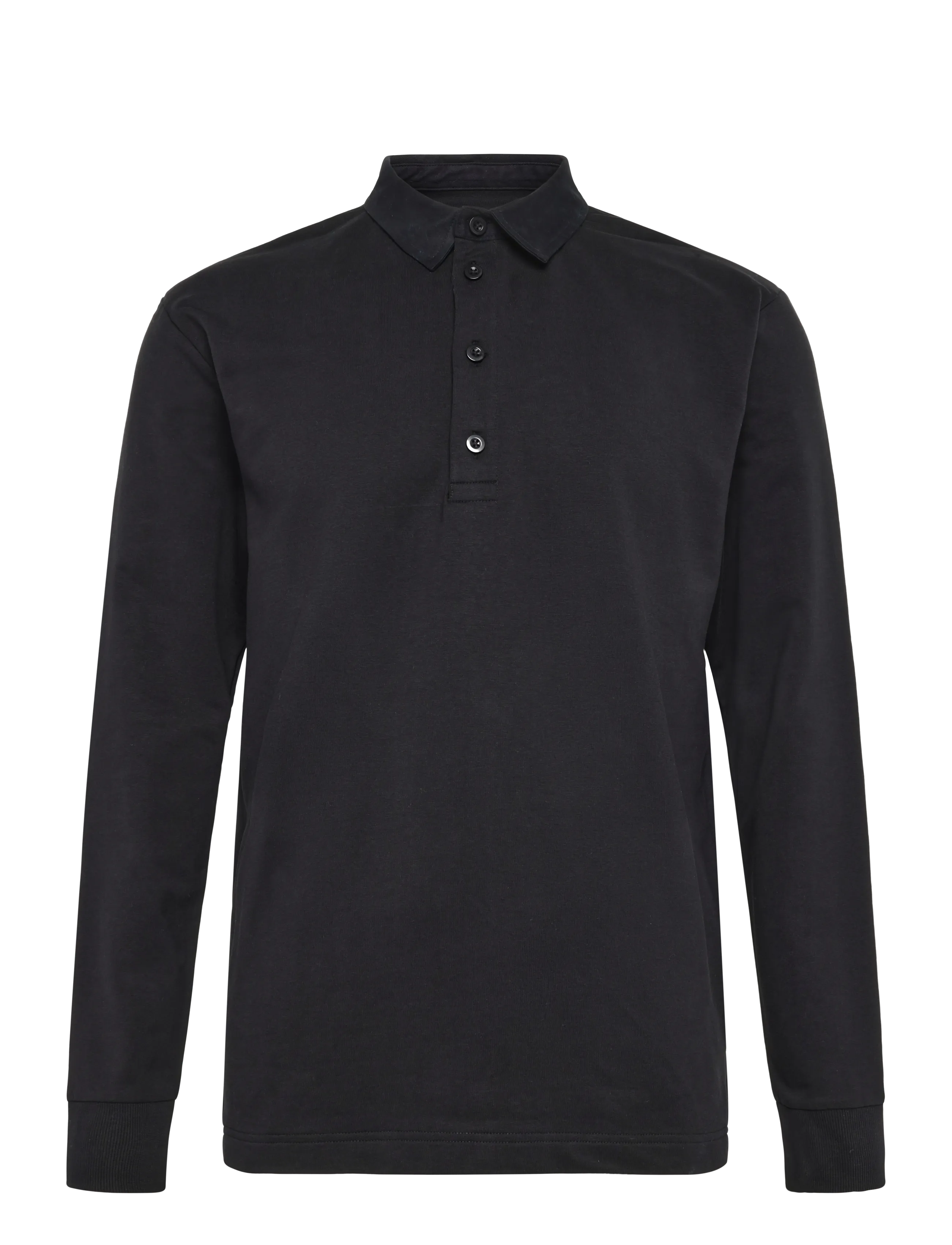 Bread & Boxers Rugby Sweater (GOTS) - Bread & Boxers - BLACK / black