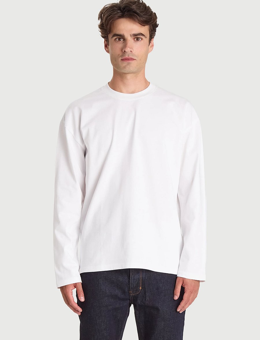 Bread & Boxers - Long Sleeve Heavy (GOTS) - langärmelige t-shirts - white - 0