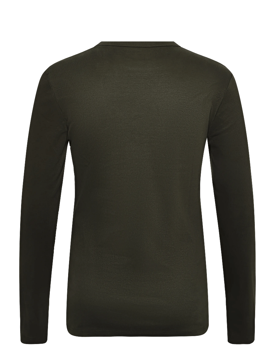 Bread & Boxers - Long Sleeve ribbed (GOTS) - pyjamasöverdelar - deep forest - 2