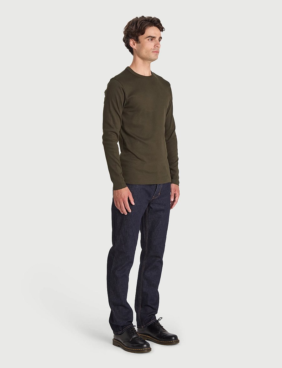 Bread & Boxers - Long Sleeve ribbed (GOTS) - pyjamasöverdelar - deep forest - 3