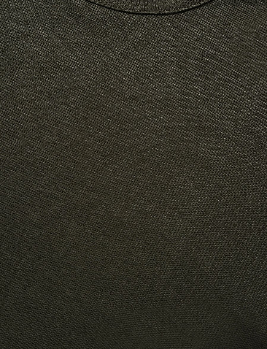 Bread & Boxers - Long Sleeve ribbed (GOTS) - pyjamasöverdelar - deep forest - 5