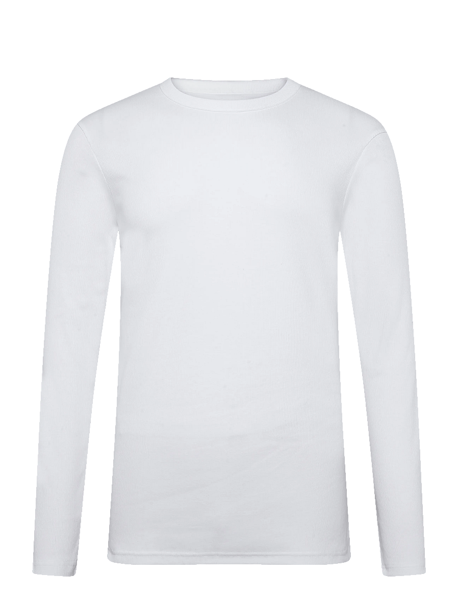 Bread & Boxers - Long Sleeve ribbed (GOTS) - nattrøjer - white - 0