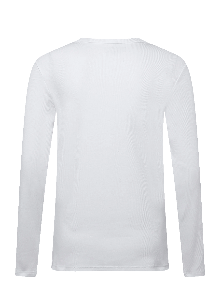 Bread & Boxers - Long Sleeve ribbed (GOTS) - nattrøjer - white - 1