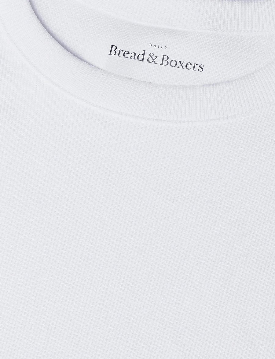 Bread & Boxers - Long Sleeve ribbed (GOTS) - nattrøjer - white - 2